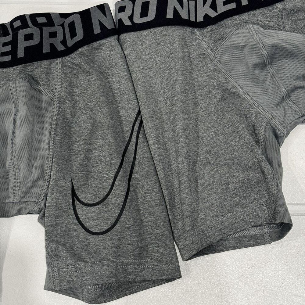 Nike Pro Boys Dri Fit Compression Shorts & Long Sleeve Top Lot Size Medium - Picture 11 of 13